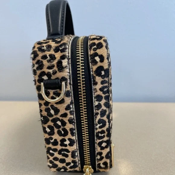 MICHAEL Michael Kors Estelle Leopard Print Calf Hair Satchel - NWT - Picture 3 of 7